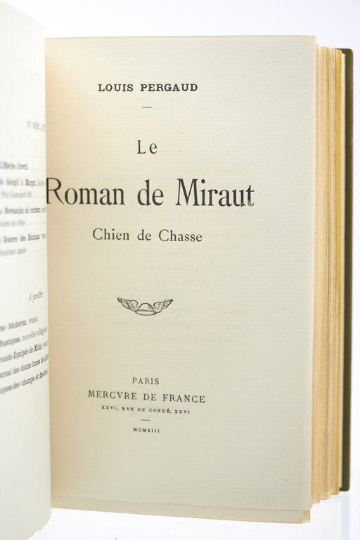 Le roman de Miraut, chien de chasse