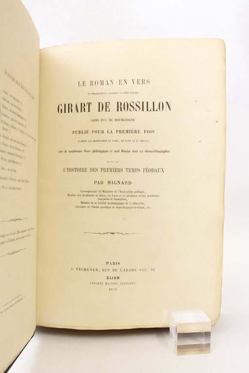 Le roman en vers de très-excellent, puissant et noble homme …