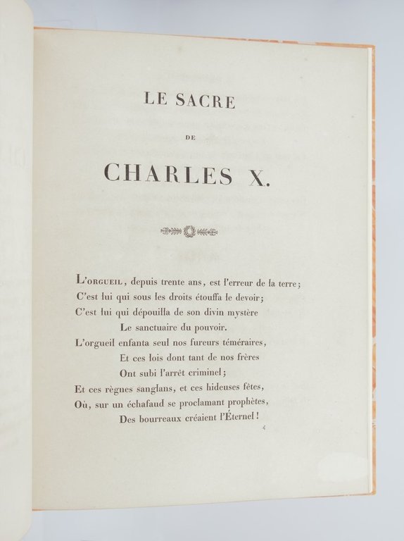 Le Sacre de Charles X, Ode