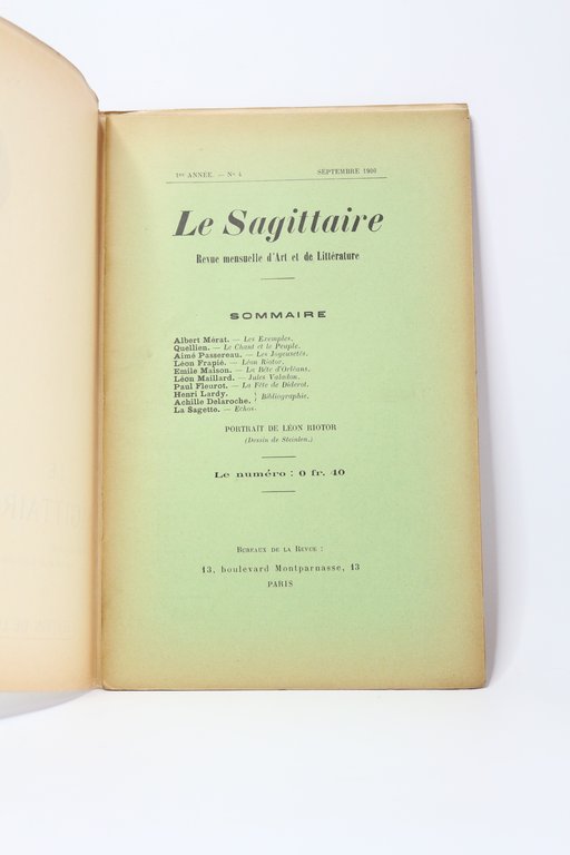 Le sagittaire N°4 de la première année