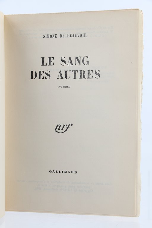 Le sang des autres