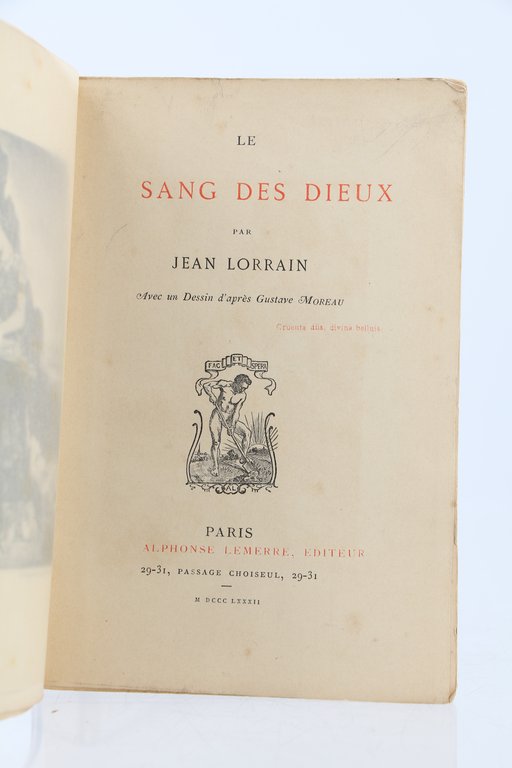 Le sang des dieux