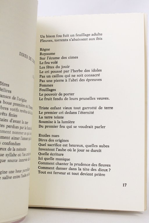 Le songe et le sang, poèmes