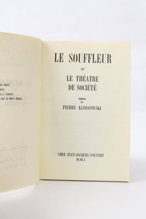 Le souffleur ou le théâtre de société