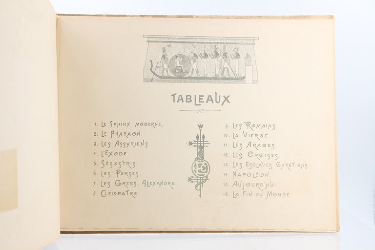 Le Sphinx, Epopée lyrique en 16 Tableaux