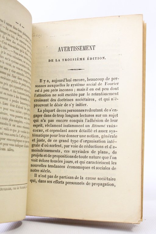 Le système phalanstérien de Fourier