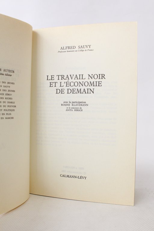 Le travail noir & l'économie de demain