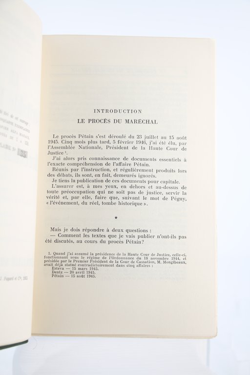 Le véritable Procès du Maréchal Pétain