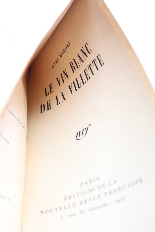 Le vin blanc de la Villette