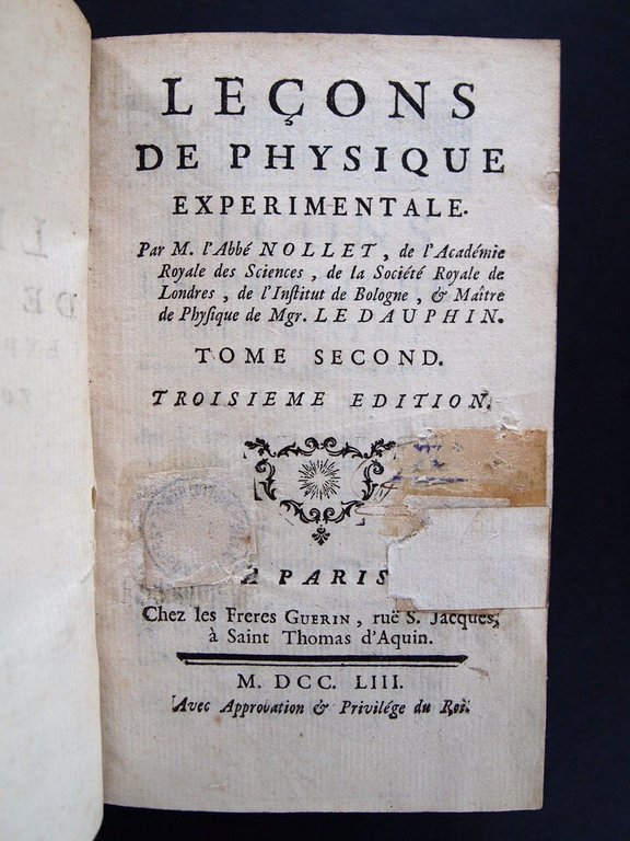 Leçons de physique expérimentale.