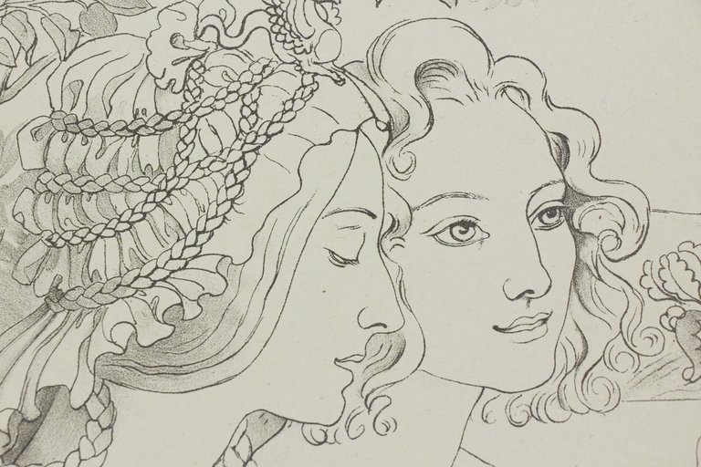 "Légende dorée" - Lithographie originale sur Chine - L'Estampe Moderne