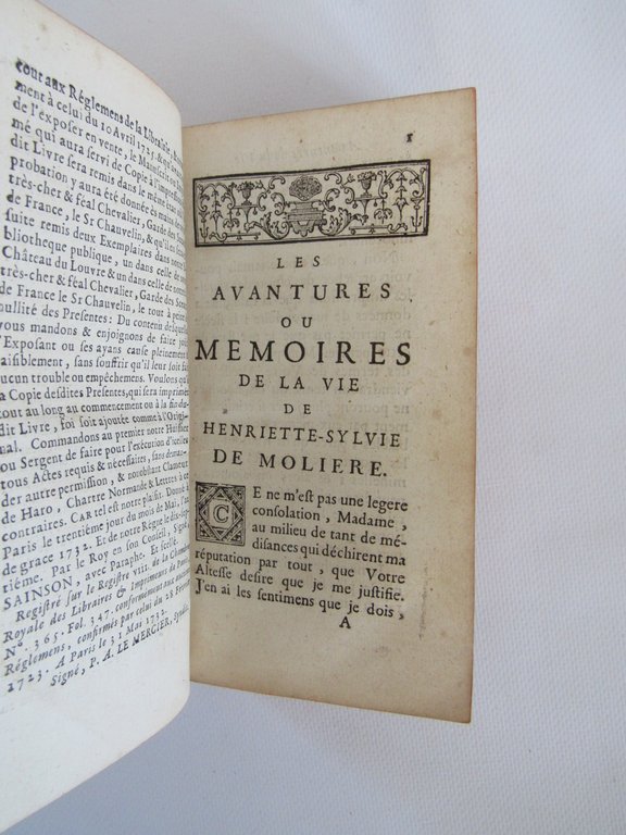 Les avantures ou memoires de la vie d'Henriette-Sylvie de Moliere …