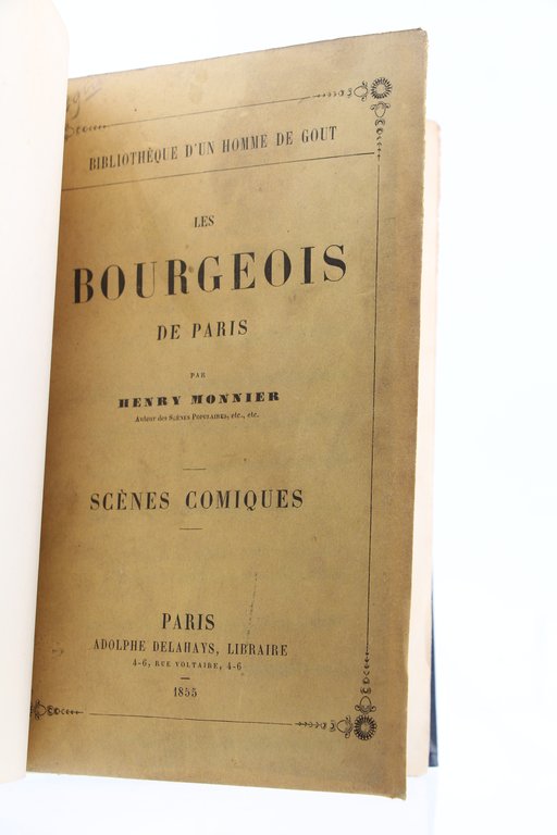 Les Bourgeois de Paris. Scènes comiques