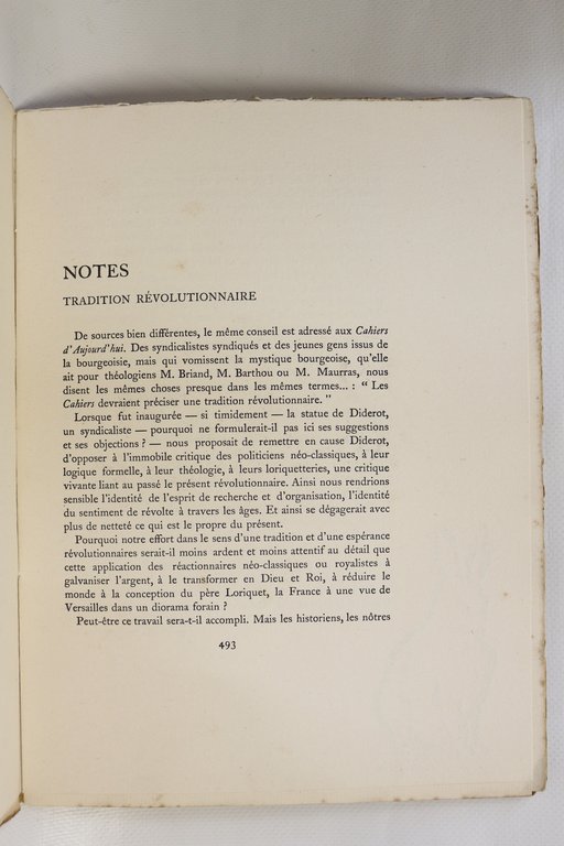 Les cahiers d'aujourd'hui N° 10