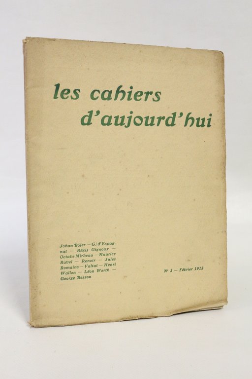 Les cahiers d'aujourd'hui N° 3