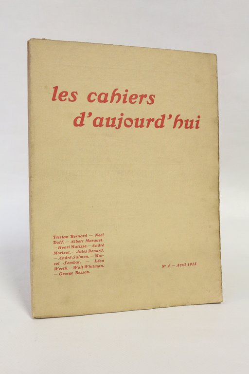 Les cahiers d'aujourd'hui N° 4