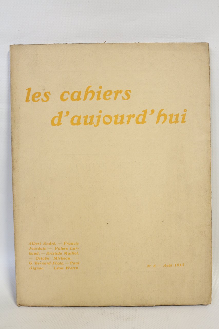 Les cahiers d'aujourd'hui N° 6
