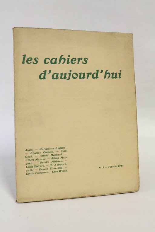 Les cahiers d'aujourd'hui N° 9