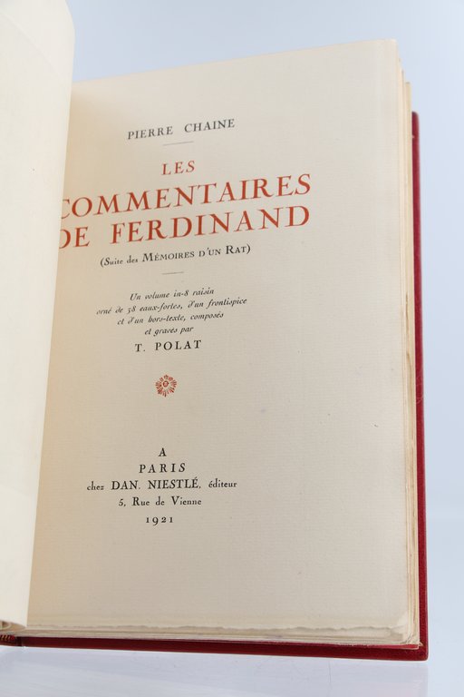 Les commentaires de Ferdinand (suite des Mémoires d'un rat)