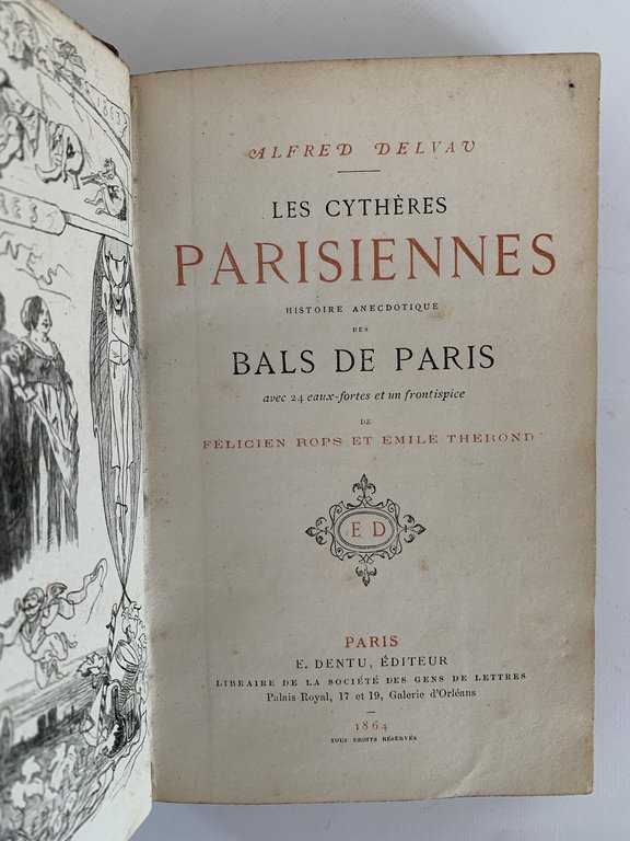 Les cythères parisiennes. Histoire anecdotiques des bals de Paris