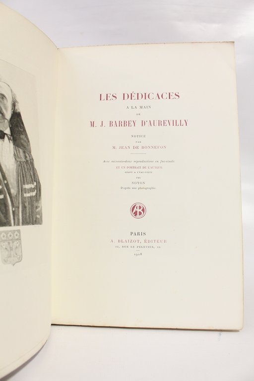 Les dédicaces à la main de M. J. Barbey d'Aurevilly
