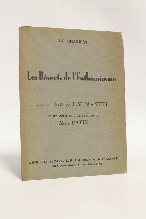 Les déserts de l'enthousiasme