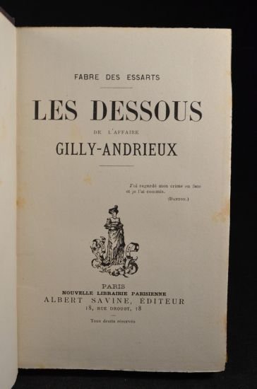 Les dessous de l'affaire Gilly-Andrieux