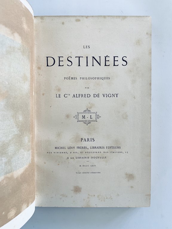 Les destinées, poèmes philosophiques