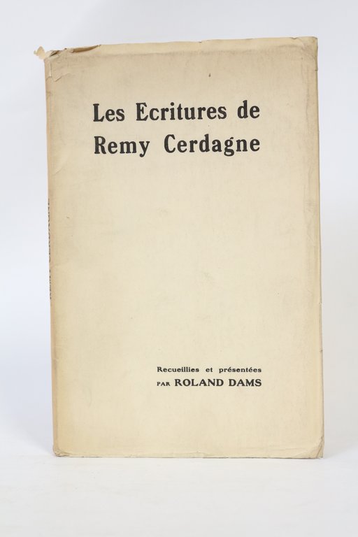Les écritures de Rémy Cerdagne