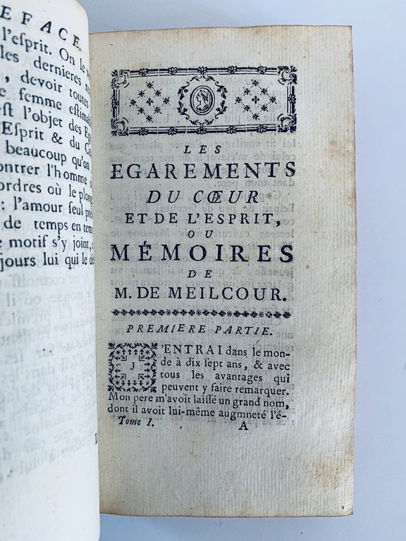 Les egarements du coeur et de l'esprit
