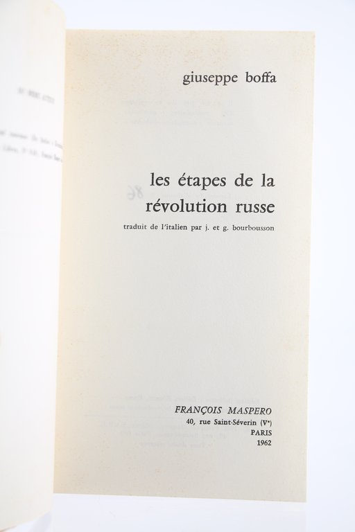 Les Etapes de la Révolution russe