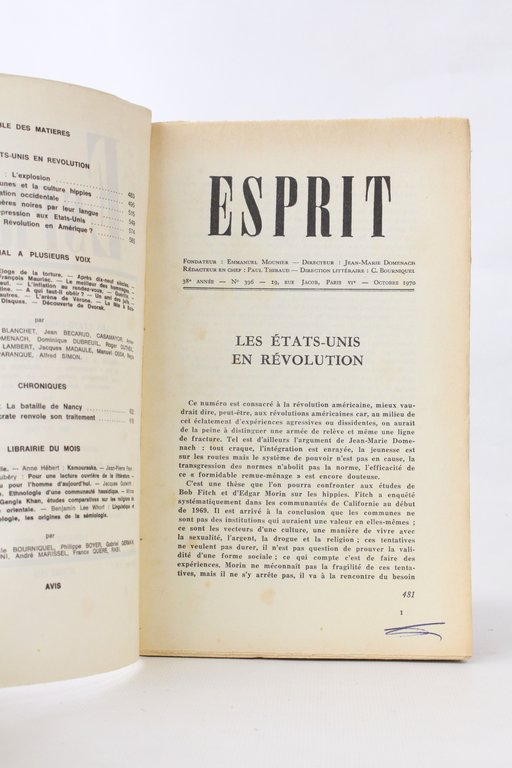 Les Etats-Unis en révolution - In Esprit N°396 de la …