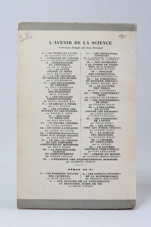 Les grands courants de la biologie
