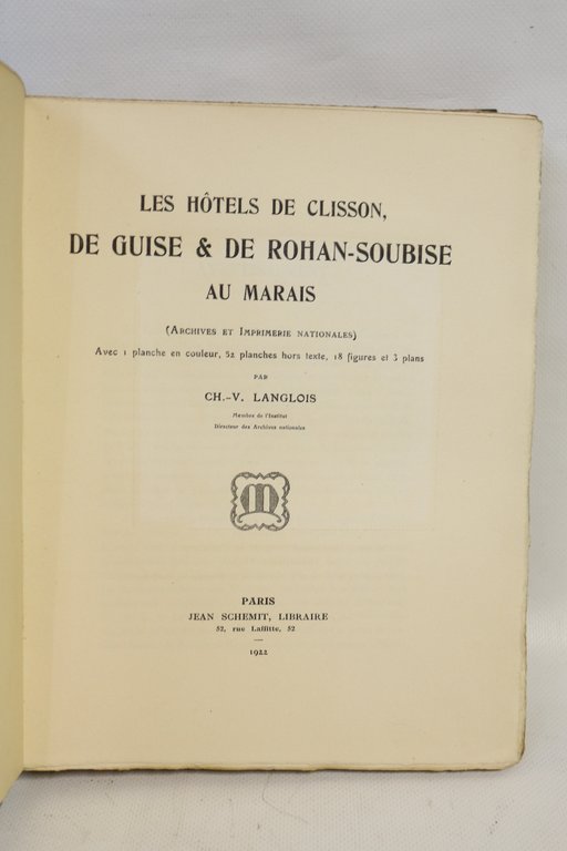 Les hôtels de Clisson, de Guise & Rohan-Soubise au Marais …