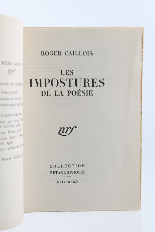 Les impostures de la poésie