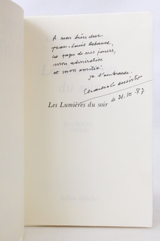 Les lumières du soir. Journal 1980-1985