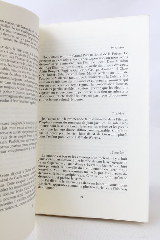 Les lumières du soir. Journal 1980-1985