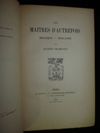 Les maîtres d'autrefois