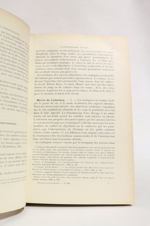 Les maladies microbiennes des animaux