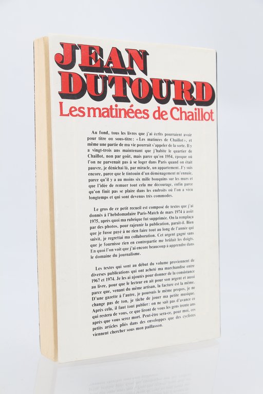 Les matinées de Chaillot