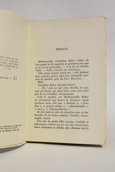 Les mémoires de Joséphine Baker recueillis et adaptés par Marcel …