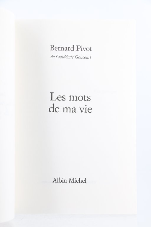 Les Mots de ma Vie