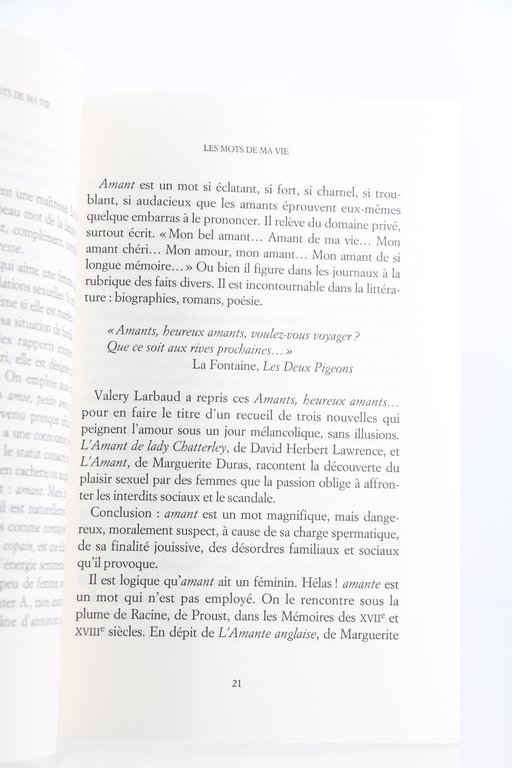 Les Mots de ma Vie