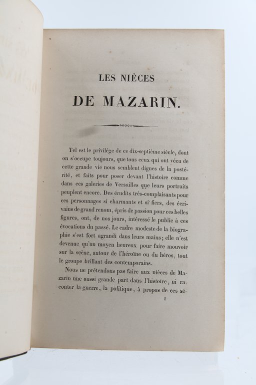 Les nièces de Mazarin, études de moeurs et de caractères …