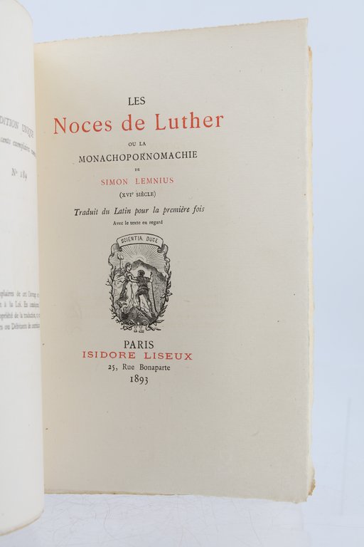 Les noces de Luther ou la monachopornomachie