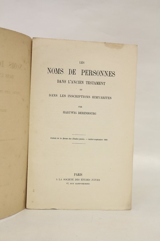 Les noms de personnes dans l'Ancien Testament et dans les …