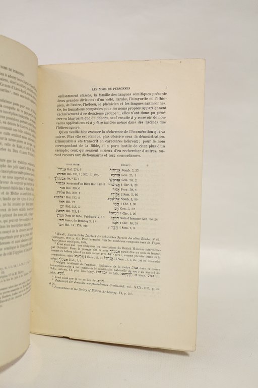 Les noms de personnes dans l'Ancien Testament et dans les …