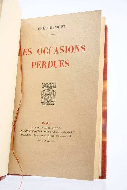 Les Occasions perdues