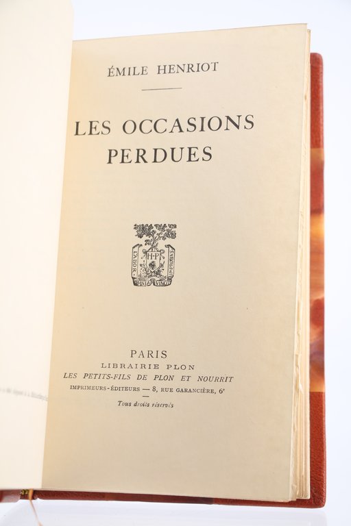 Les Occasions perdues