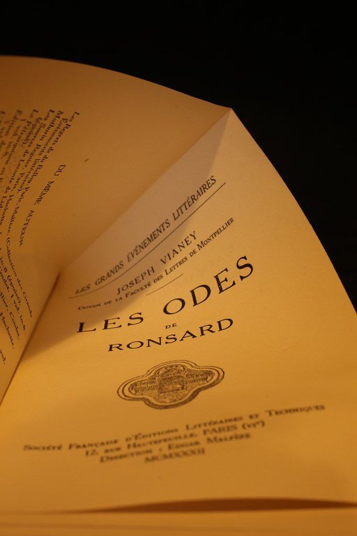 Les odes de Ronsard